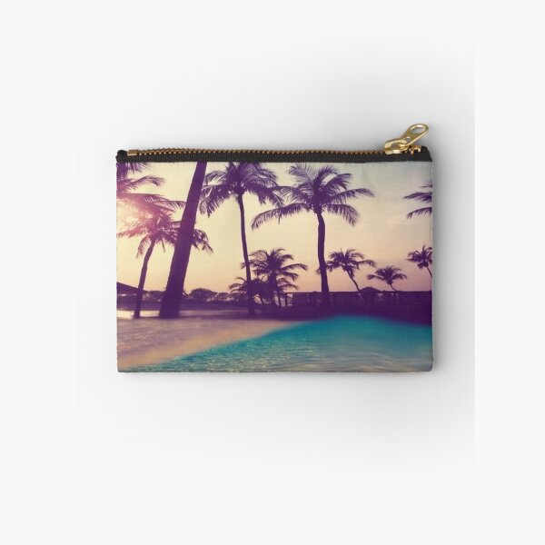 Item preview, Vintage Tropical Beach Palms Sunset Coast designed and sold by ceoyuliia.