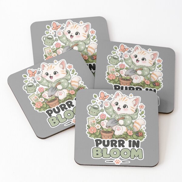 Item preview, Cute Gardening Cat Plant Lover Sticker designed and sold by MoodCats.