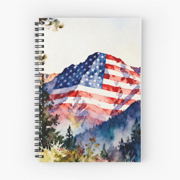 Item preview, Patriotic Mountain Scene designed and sold by MoBoo Designs.
