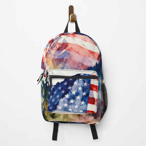 Item preview, Patriotic Mountain Scene designed and sold by MoBoo Designs.