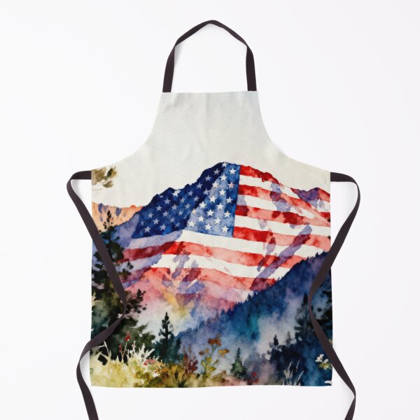 Item preview, Patriotic Mountain Scene designed and sold by MoBoo Designs.