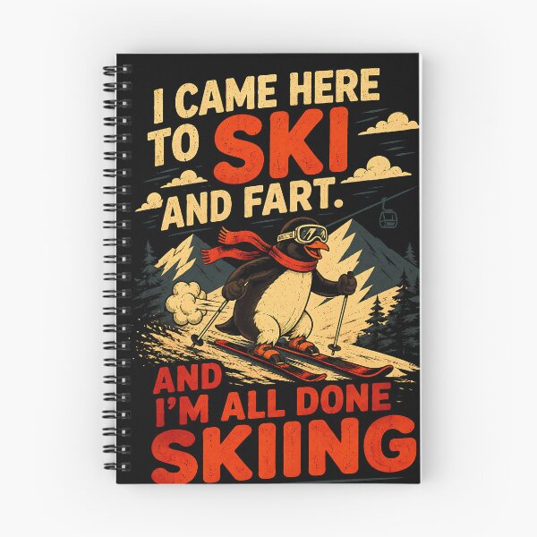 Item preview, I Came Here To Ski And Fart Penguin Shirt designed and sold by D-F-R-K.