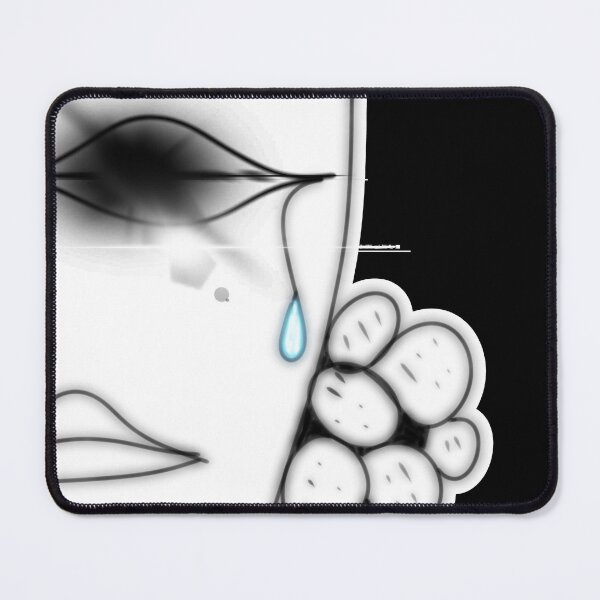 Item preview, Modern Line Art Crying Face Design designed and sold by SahmatArt.