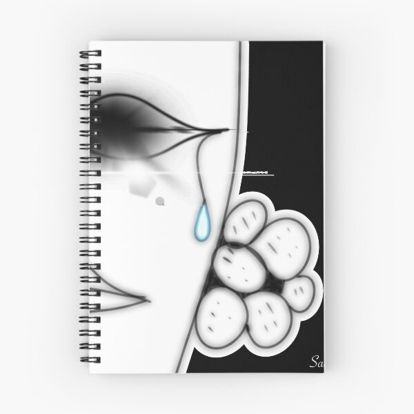 Item preview, Modern Line Art Crying Face Design designed and sold by SahmatArt.