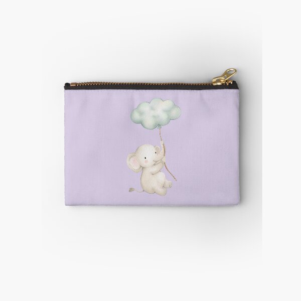 Item preview, Cute Baby Elephant Watercolor Illustration | Nursery Animal Art | Dreamy Cloud Balloon Wall Art designed and sold by SaitonG.