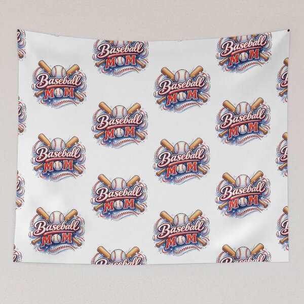 Artikelvorschau, Vintage Baseball Mom Script Design entworfen und verkauft von PixelModeShop.