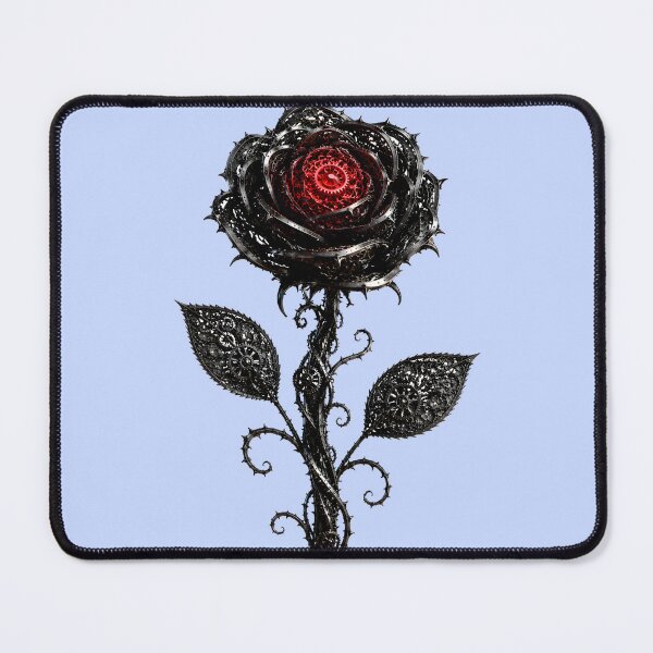 Item preview, The Clockwork Rose | Gothic Steampunk Mechanical Flower Black Rose Art designed and sold by Studio77-Gothic.