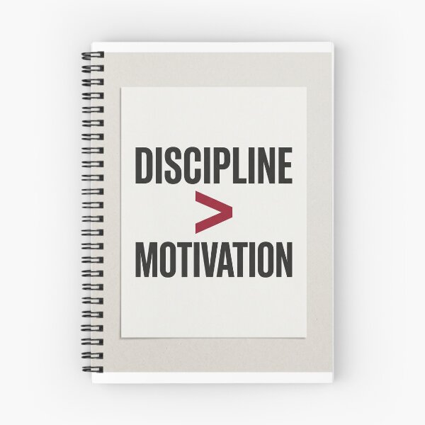 Item preview, Discipline is more important than Motivation. designed and sold by PARALLELYUGA.