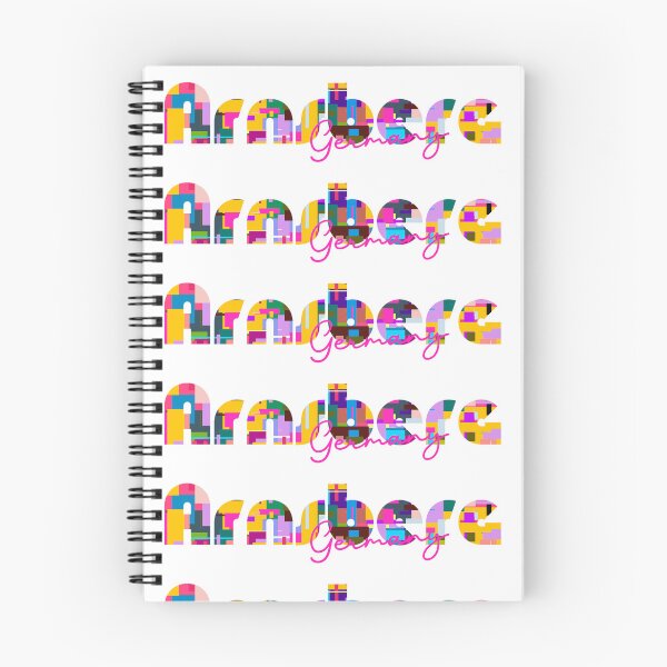 Item preview, Arnsberg, Germany, Vibrant Abstract City Typography Art designed and sold by Wanderful-roads.