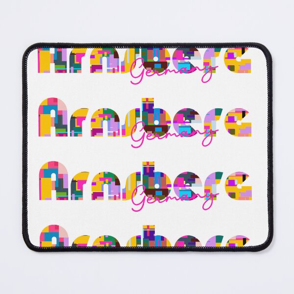 Item preview, Arnsberg, Germany, Vibrant Abstract City Typography Art designed and sold by Wanderful-roads.