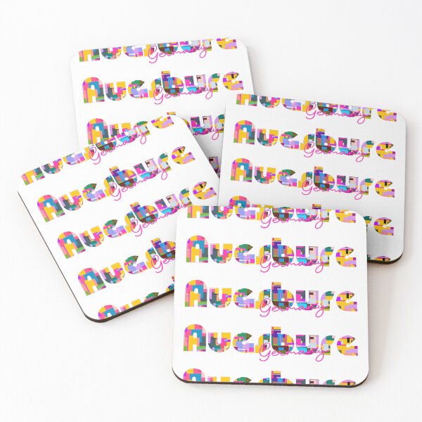 Item preview, Augsburg, Germany, Vibrant Abstract City Typography Art designed and sold by Wanderful-roads.