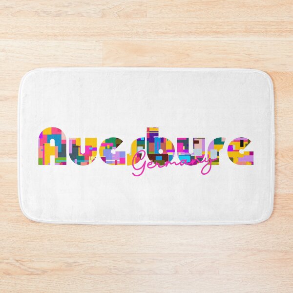 Item preview, Augsburg, Germany, Vibrant Abstract City Typography Art designed and sold by Wanderful-roads.
