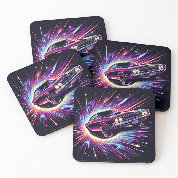 Item preview, Cosmic Muscle Car – Retro Sci-Fi Drive  designed and sold by Dogandesighn.
