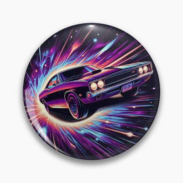 Item preview, Cosmic Muscle Car – Retro Sci-Fi Drive  designed and sold by Dogandesighn.