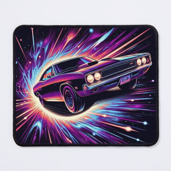 Item preview, Cosmic Muscle Car – Retro Sci-Fi Drive designed and sold by Dogandesighn.