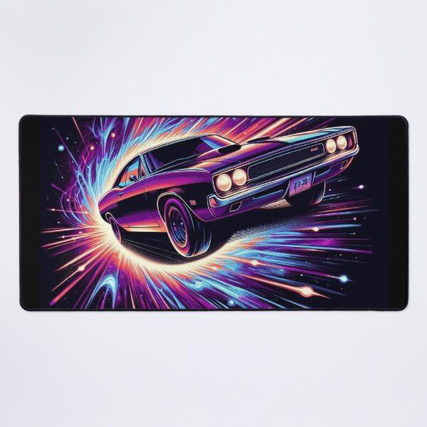 Item preview, Cosmic Muscle Car – Retro Sci-Fi Drive designed and sold by Dogandesighn.