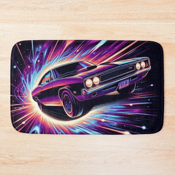 Item preview, Cosmic Muscle Car – Retro Sci-Fi Drive  designed and sold by Dogandesighn.