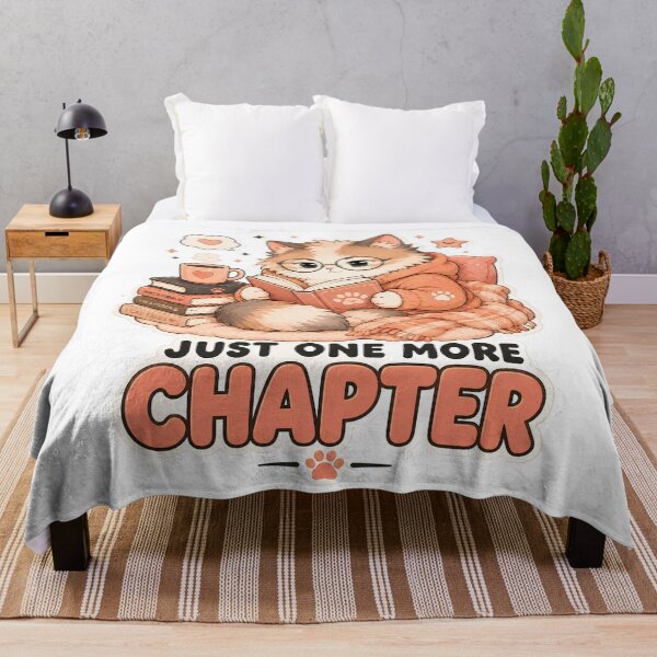 Item preview, Book Lover Cat Just One More Chapter Sticker designed and sold by MoodCats.