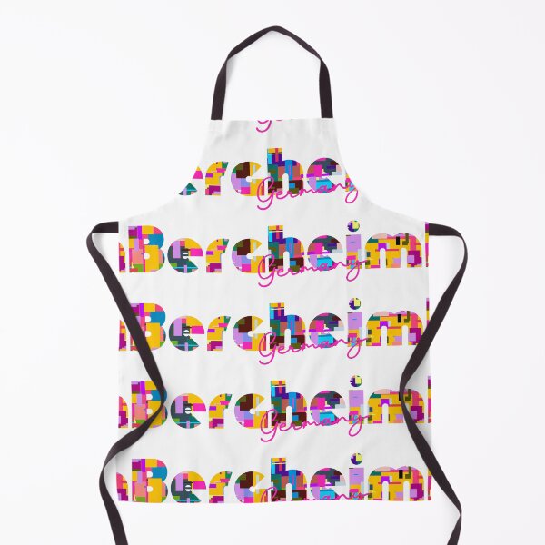Item preview, Bergheim, Germany, Vibrant Abstract City Typography Art designed and sold by Wanderful-roads.