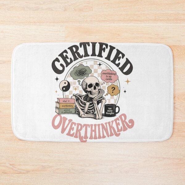 Item preview, Certified Overthinker Aesthetic Skeleton Design designed and sold by PixelModeShop.