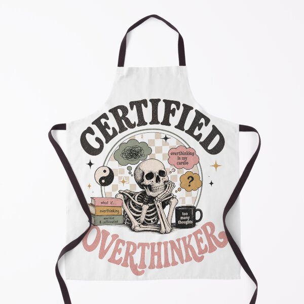 Item preview, Certified Overthinker Aesthetic Skeleton Design designed and sold by PixelModeShop.