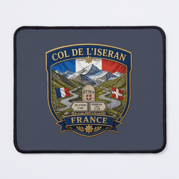 Item preview, Col de L'Iseran France Motorcycle Sticker TShirt 07 designed and sold by OuterShellUK.