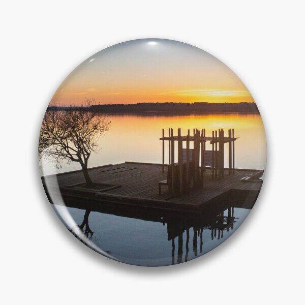 Item preview, azure lake sunset designed and sold by Cheneuil.
