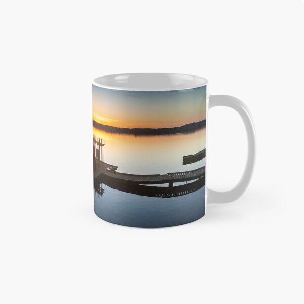 Aperçu de l'œuvre azur lake sunset créée et vendue par Cheneuil.