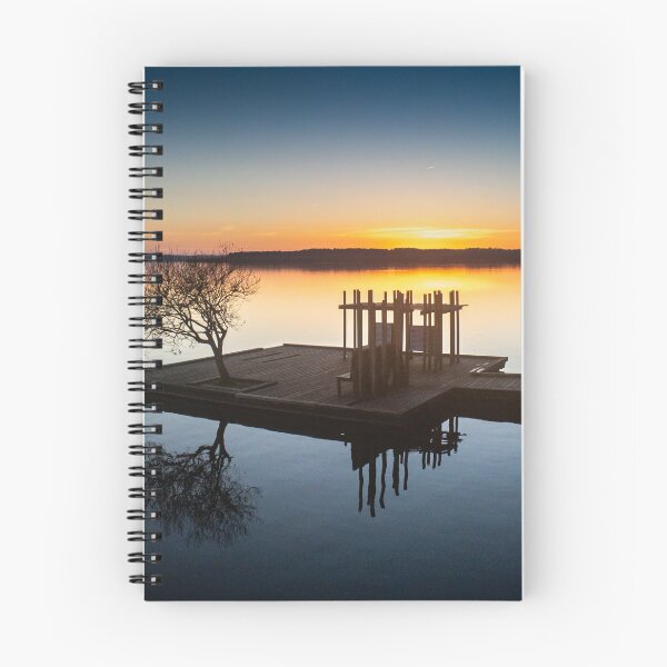 Item preview, azure lake sunset designed and sold by Cheneuil.