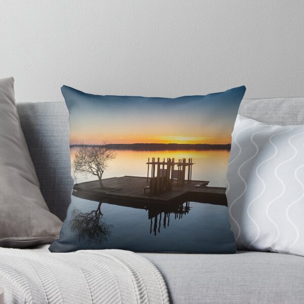 Item preview, azure lake sunset designed and sold by Cheneuil.