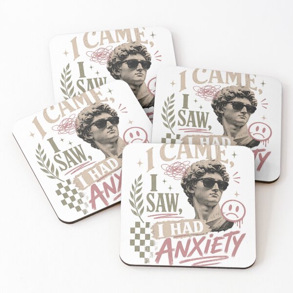 Item preview, I Came I Saw I Had Anxiety Aesthetic Design designed and sold by PixelModeShop.