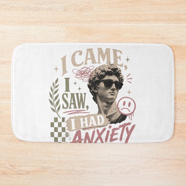 Item preview, I Came I Saw I Had Anxiety Aesthetic Design designed and sold by PixelModeShop.