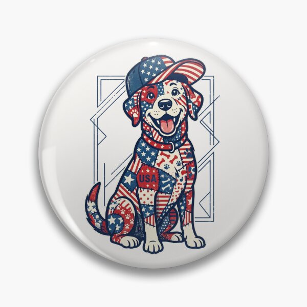Item preview, Patriotic American Flag Dog 4th Of July designed and sold by dudelinart.