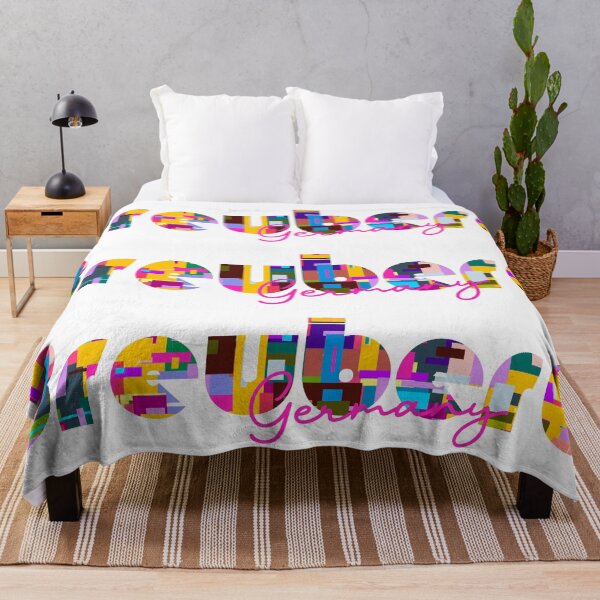 Item preview, Breuberg, Germany, Vibrant Abstract City Typography Art designed and sold by Wanderful-roads.