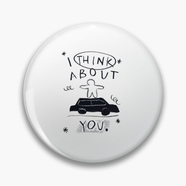 Item preview, Iliustrasi  doodle monokrom i think about you designed and sold by thecapy.