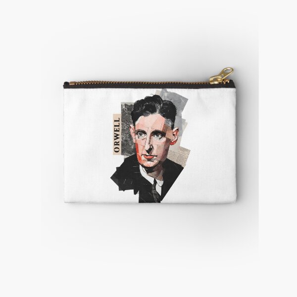 Item preview, Orwell – Literary Collage Portrait Art Print | 1984 Doublethink Dystopian Poster designed and sold by OzzFrequency.