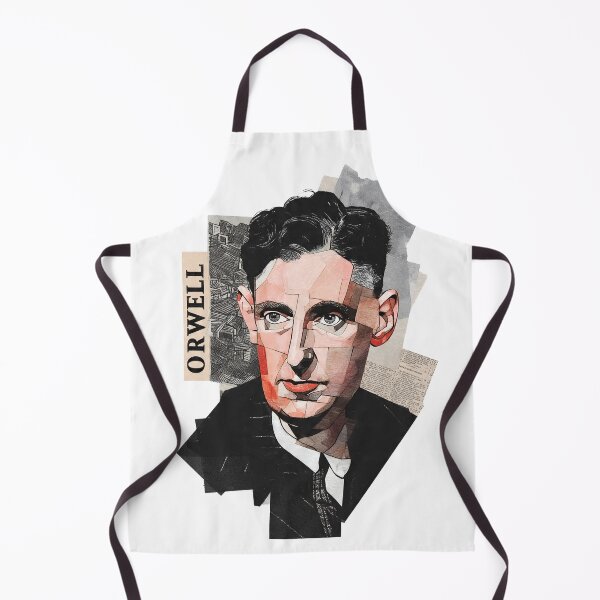 Item preview, Orwell – Literary Collage Portrait Art Print | 1984 Doublethink Dystopian Poster designed and sold by OzzFrequency.