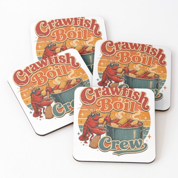 Item preview, Crawfish Boil Crew Retro Party Design designed and sold by PixelModeShop.