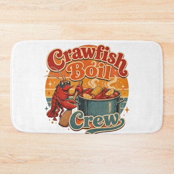 Item preview, Crawfish Boil Crew Retro Party Design designed and sold by PixelModeShop.