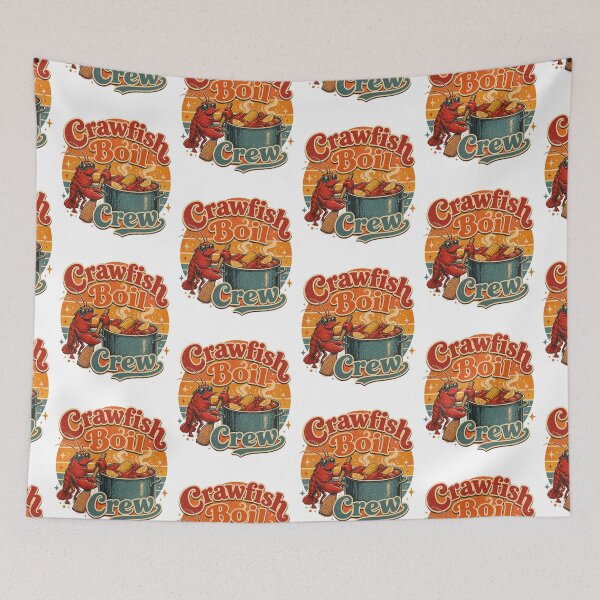 Item preview, Crawfish Boil Crew Retro Party Design designed and sold by PixelModeShop.