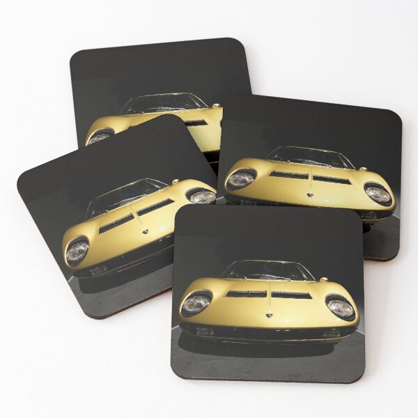 Item preview, Classic Supercar 1968 Lamborghini Miura P400 Front View Photography designed and sold by Peter Kraaibeek | Generative Designs and Car Art.