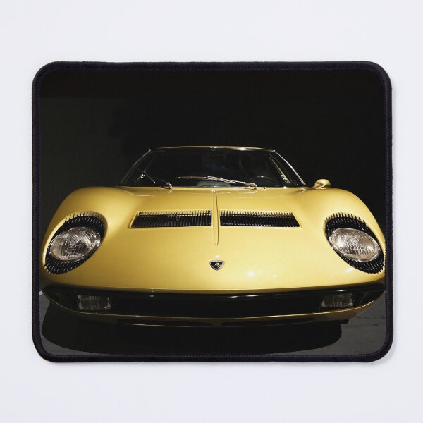Item preview, Classic Supercar 1968 Lamborghini Miura P400 Front View Photography designed and sold by Peter Kraaibeek | Generative Designs and Car Art.