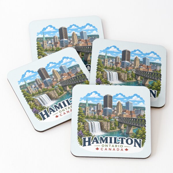 Item preview, Hamilton, Ontario, Canada - Waterfall & Skyline designed and sold by Myra365Art.