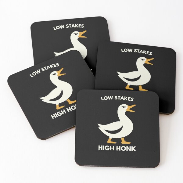 Item preview, Low Stakes High Honk Funny Goose Design designed and sold by Lyfeinsights.