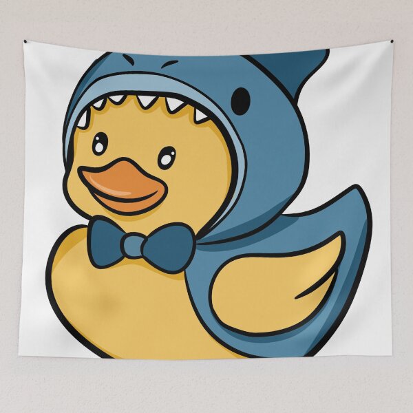 Item preview, Cute Duck in Shark Costume Kawaii Animal designed and sold by LYAN-STORE.