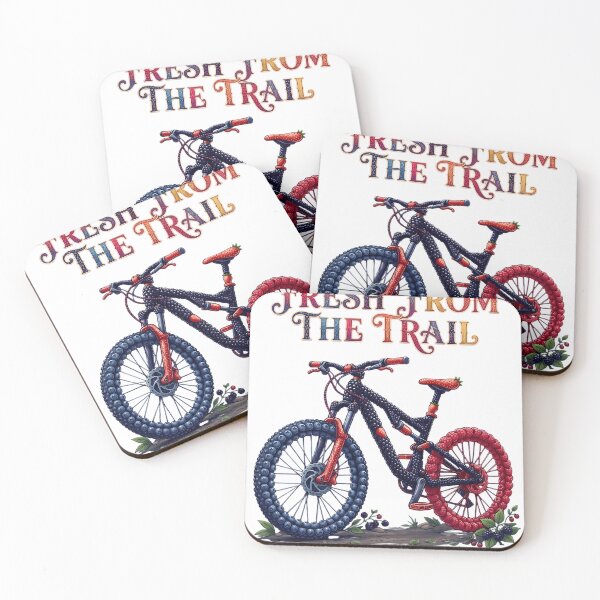 Item preview, Fresh from the Trail — Berry Bike Art for Adventure Lovers designed and sold by Ar0undTheW0rld.
