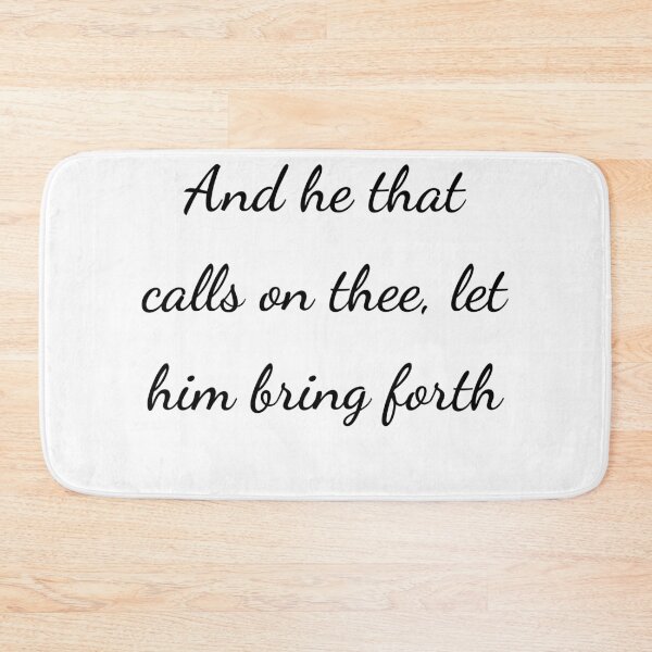 Item preview, "And he that calls on thee, let him bring forth" - handwriting black designed and sold by ariksworld.