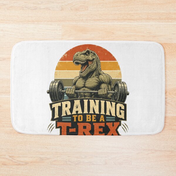 Item preview, Training To Be A T‑Rex Gym Dinosaur designed and sold by PixelModeShop.