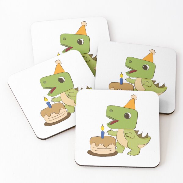 Item preview, Cute Dinosaur Birthday Cake Cartoon designed and sold by merona-design.
