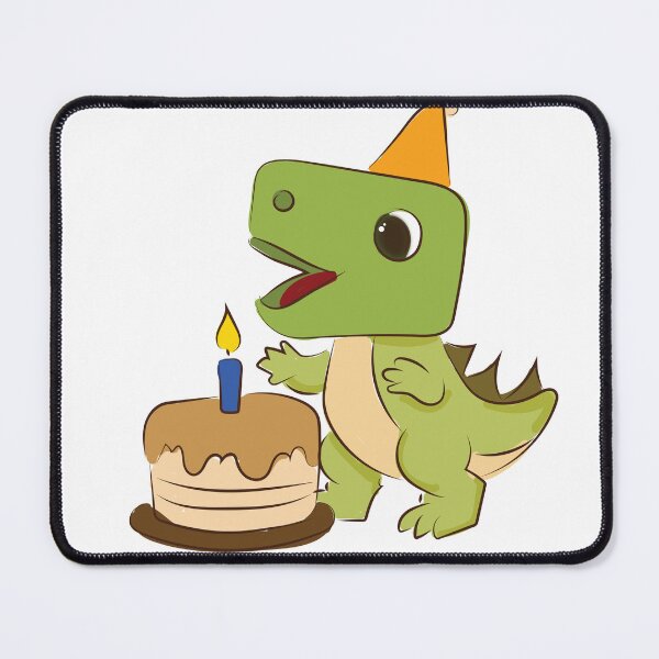 Item preview, Cute Dinosaur Birthday Cake Cartoon designed and sold by merona-design.